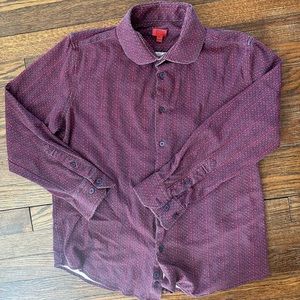 ZNT18 100% Cotton purple button down men’s shirt, size 32/33